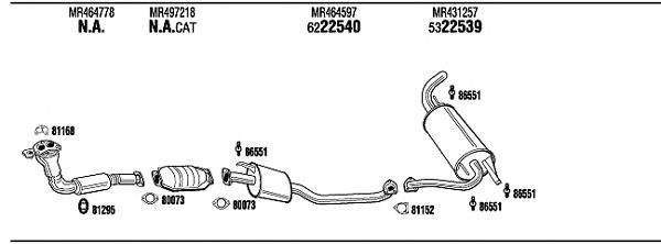 Exhaust System MI65568