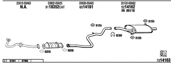 Exhaust System NI80416A