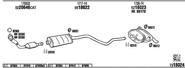 Exhaust System PE40556