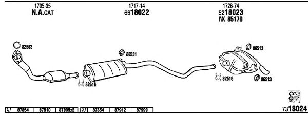 Exhaust System PE40573