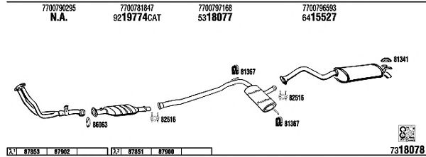Exhaust System RE72170