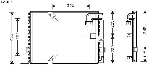 Condensator, airconditioning BW5187