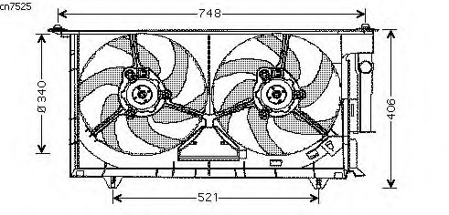 Fan, radiator CN7525