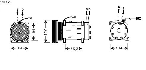 Compressor, airconditioning CNK179