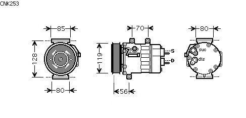 Compressor, airconditioning CNK253