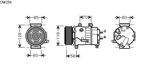 Compressor, air conditioning CNK256