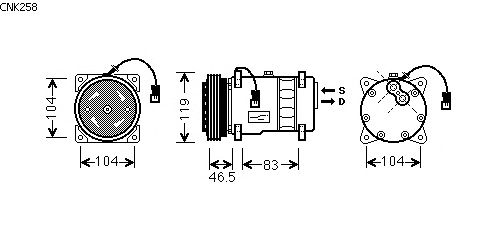 Compressor, airconditioning CNK258