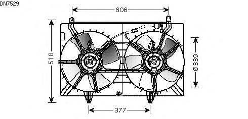 Fan, radiator DN7529