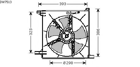 Ventilador, refrigeração do motor DW7513