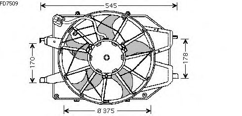 Fan, motor sogutmasi FD7509