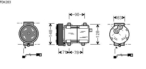Compressor, airconditioning FDK283