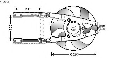 Fan, motor sogutmasi FT7543