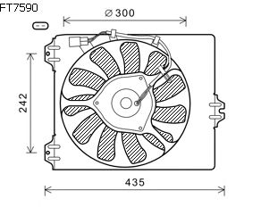 Fan, radiator FT7590