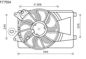 Fan, radiator FT7594