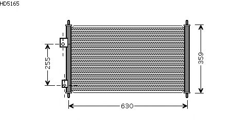 Condensator, airconditioning HD5165