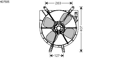 Fan, radiator HD7505