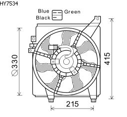 Fan, radiator HY7534