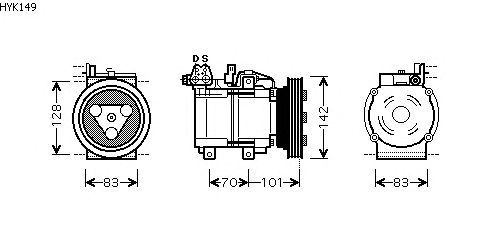 Compressor, airconditioning HYK149