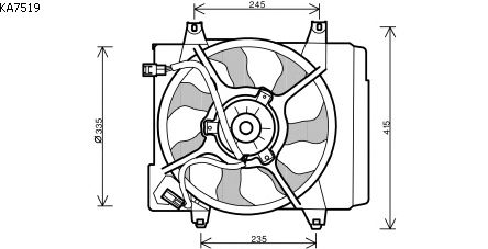 Fan, radiator KA7519