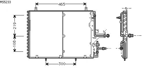 Condensator, airconditioning MS5233