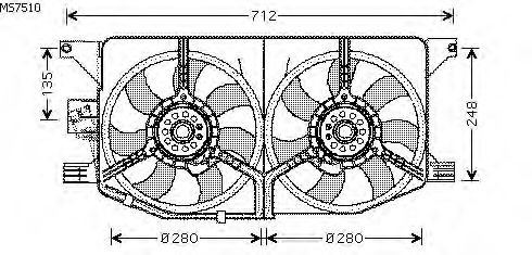 Fan, motor sogutmasi MS7510
