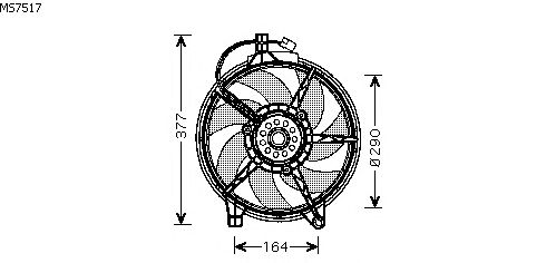 Fan, radiator MS7517
