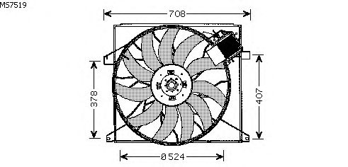 Fan, radiator MS7519