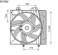 Fan, radiator PE7550