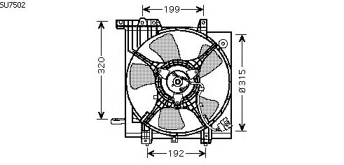 Fan, radiator SU7502