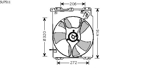 Fan, radiator SU7511