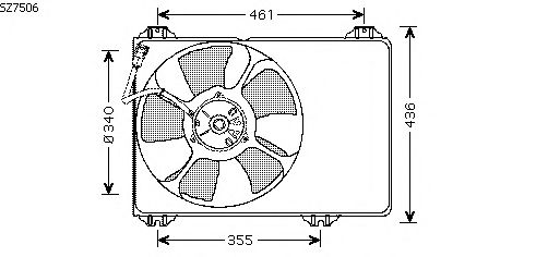 Fan, radiator SZ7506