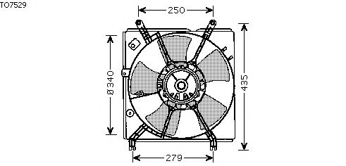 Fan, radiator TO7529