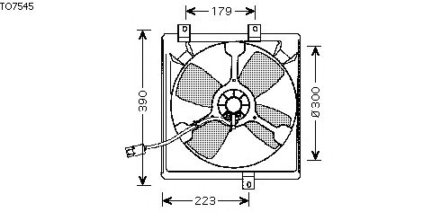 Fan, radiator TO7545
