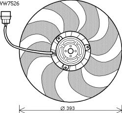 Fan, radiator VW7526