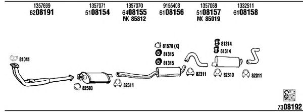 Exhaust System VO70403A