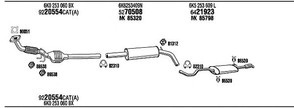 Exhaust System VW20618