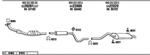 Exhaust System VW21020
