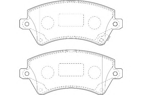 Brake Pad Set, disc brake DBP371573