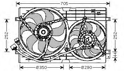 Fan, A/C condenser EV010190