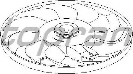 Fan Wheel, engine cooling 110 961