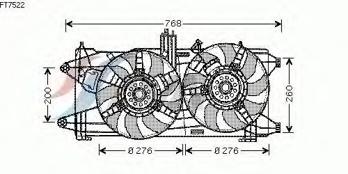 Fan, motor sogutmasi FT7522