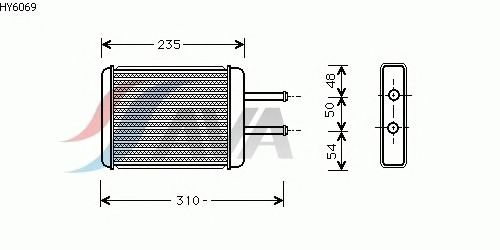 Heat Exchanger, interior heating HY6069