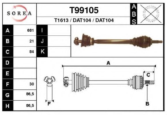 Árbol de transmisión T99105