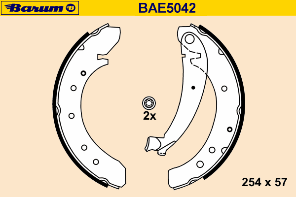 Brake Shoe Set BAE5042