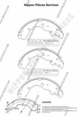 Brake Shoe Set M350A04