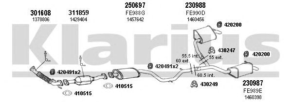 Exhaust System 361711E
