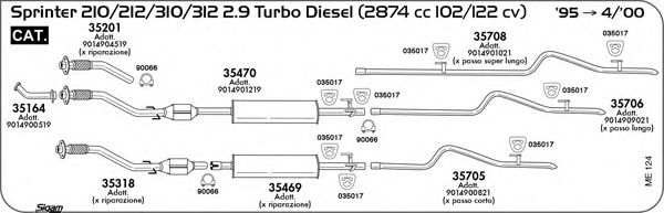 Exhaust System ME124
