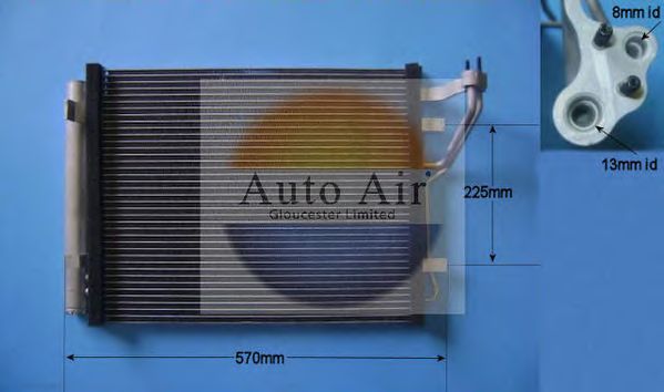 Condenser, air conditioning 16-9004