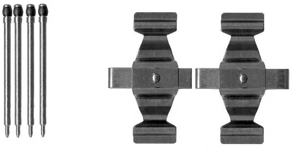 Accessory Kit, disc brake pads 8DZ 355 203-121