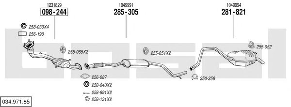Exhaust System 034.971.85
